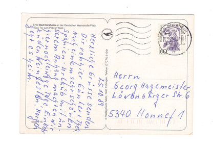 Ansichtskarte Bad Dürkheim an der Deutschen Weinstraße