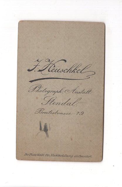 Fotografie Damenportrait - Stendal 1880er / CDV C1-01