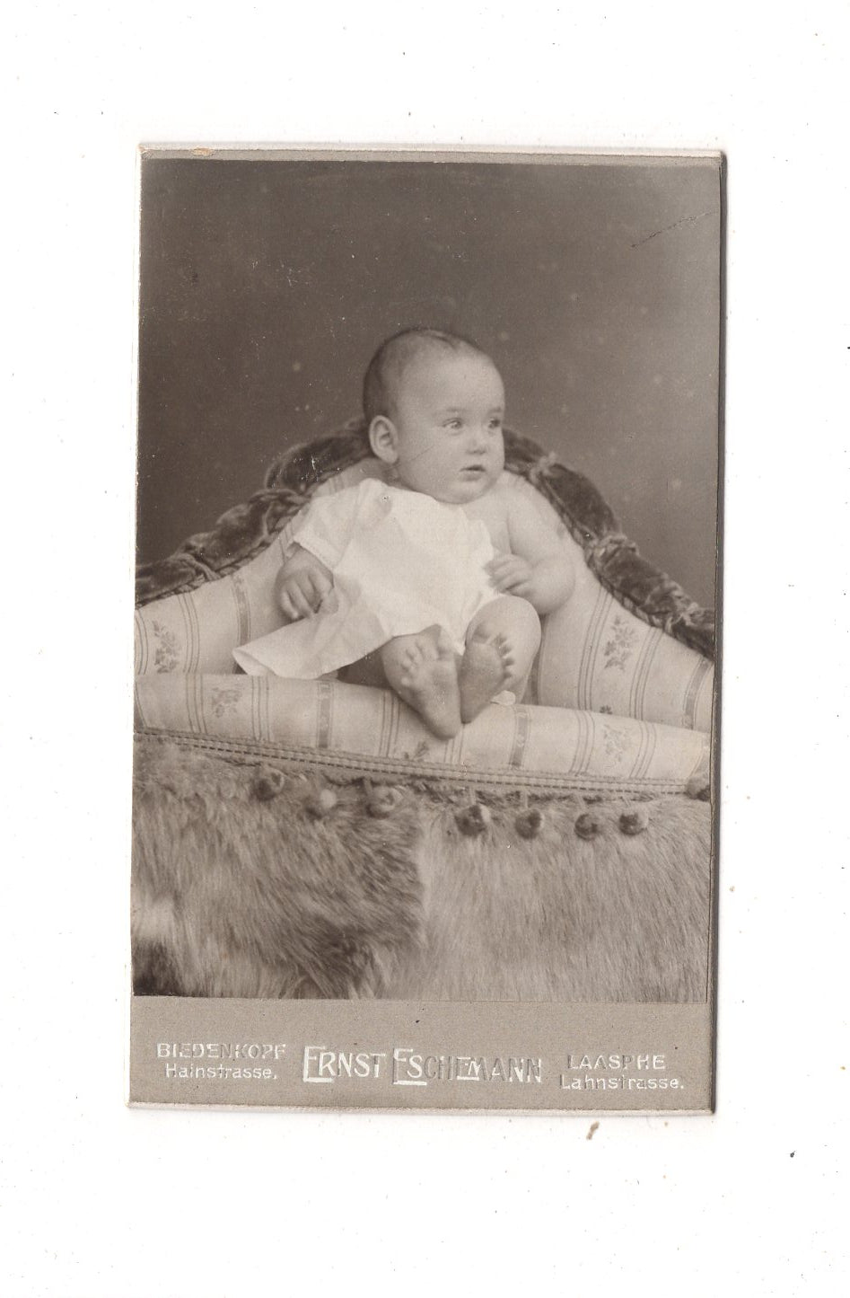 Fotografie Schönes Kinderbild / Baby - Biedenkopf & Laasphe 1900er / CDV N1-07