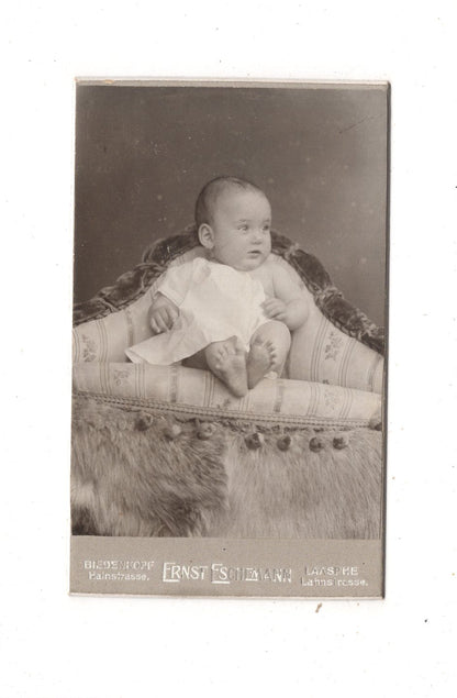 Fotografie Schönes Kinderbild / Baby - Biedenkopf & Laasphe 1900er / CDV N1-07