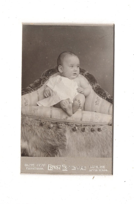 Fotografie Schönes Kinderbild / Baby - Biedenkopf & Laasphe 1900er / CDV N1-07