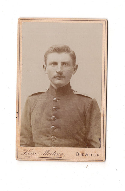 Fotografie Soldat - Dudweiler 1880er / CDV M1-04