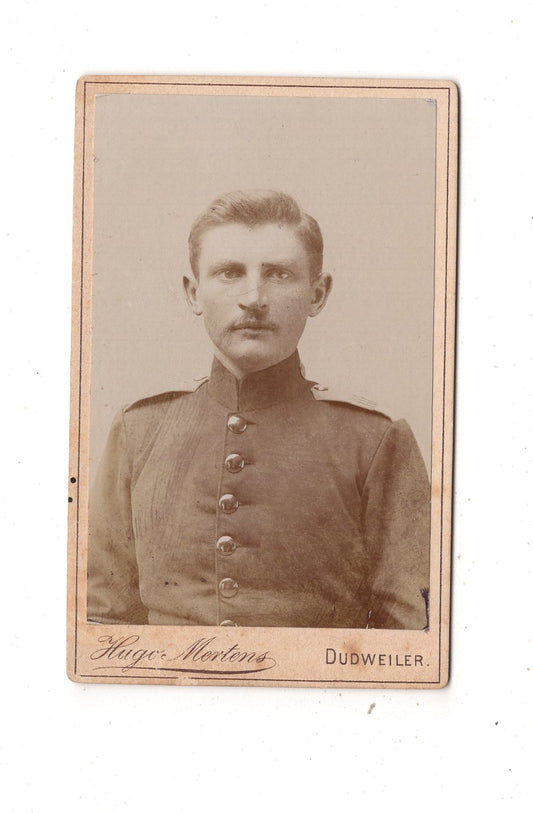 Fotografie Soldat - Dudweiler 1880er / CDV M1-04
