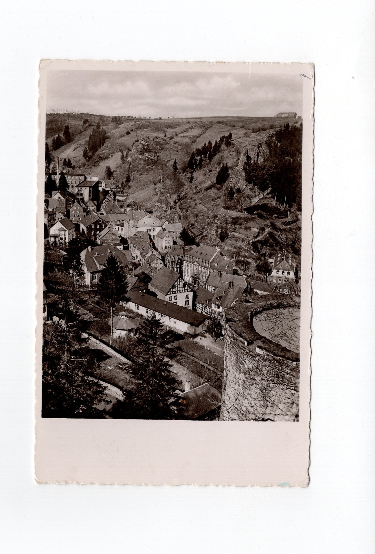 Ansichtskarte Monschau / Eifel / Blick von der Burg