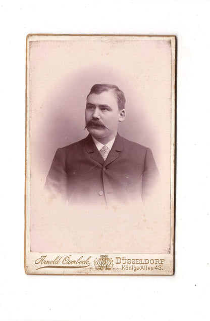 Fotografie Herrenportrait - Düsseldorf 1890er / CDV C1-19