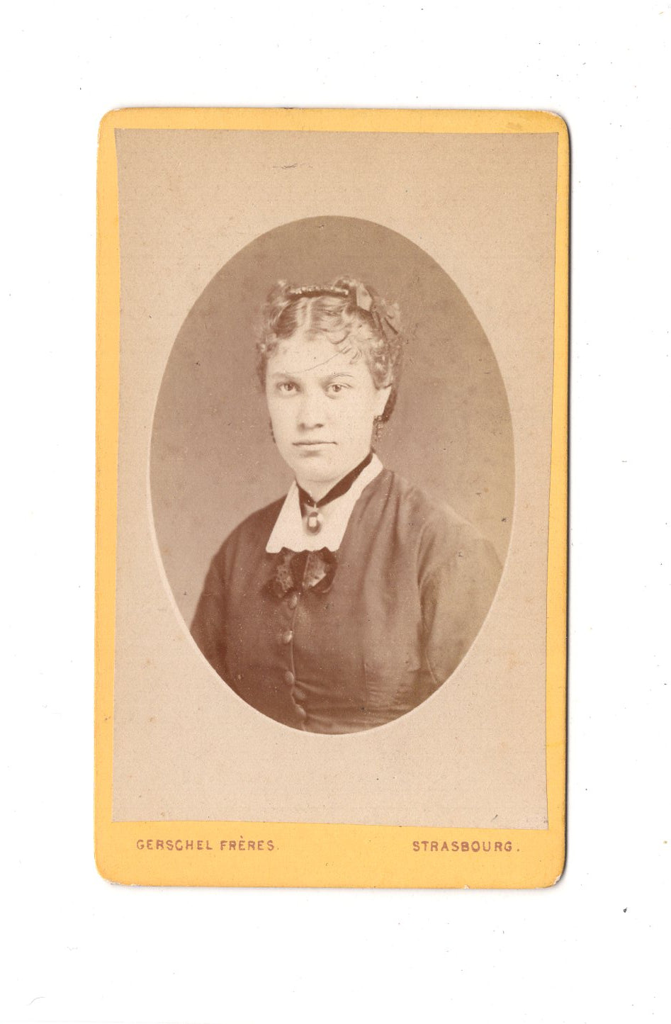 Fotografie Damenportrait - Strasbourg 1870er / CDV C1-01