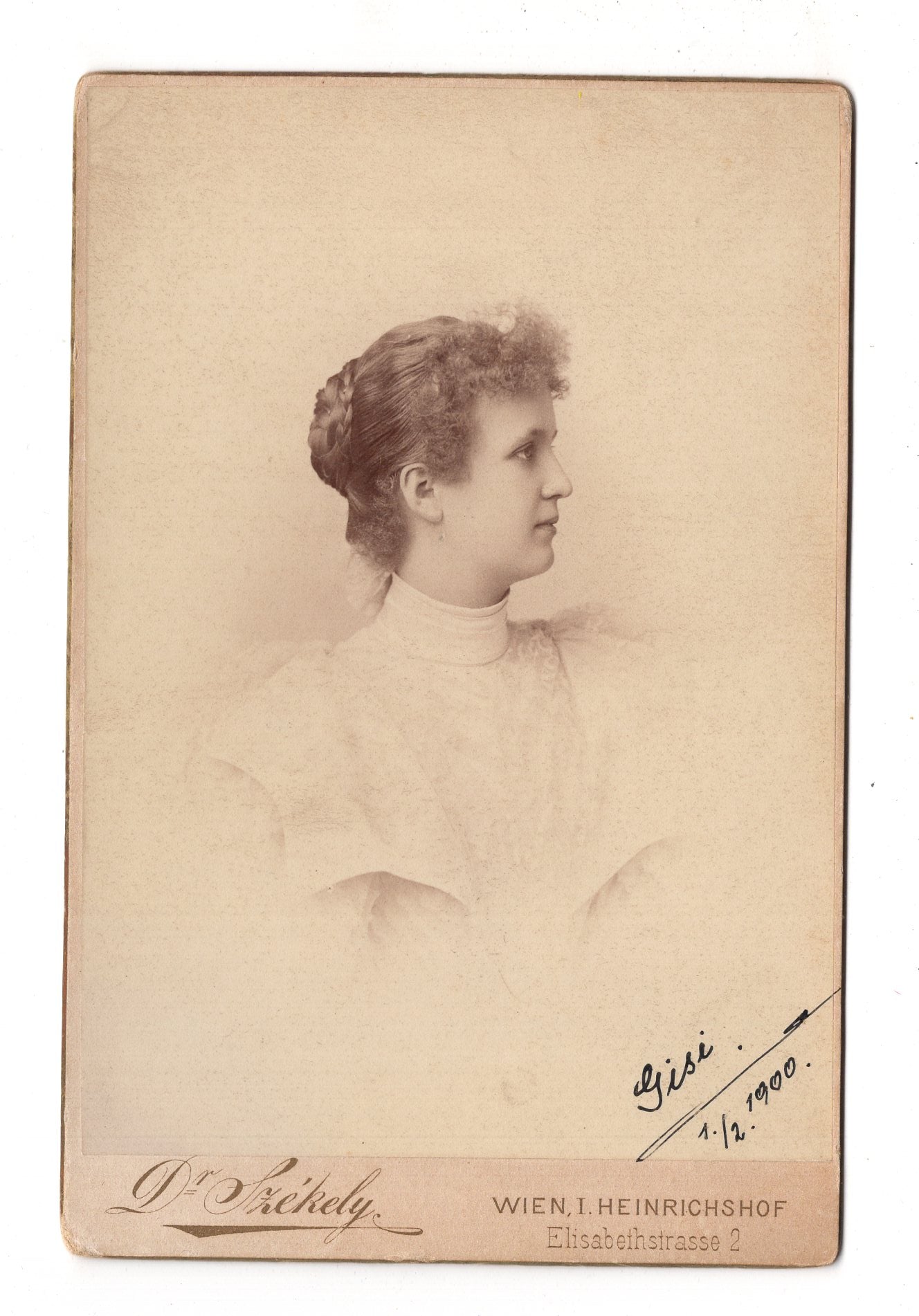Fotografie Feine Dame - Wien 1900 / CAB W-20