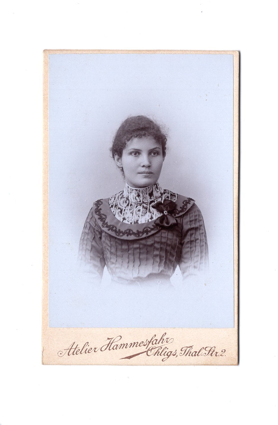 Fotografie Damenportrait - Ohligs 1890er