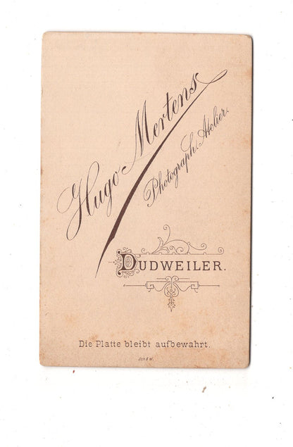 Fotografie Soldat - Dudweiler 1880er / CDV M1-04