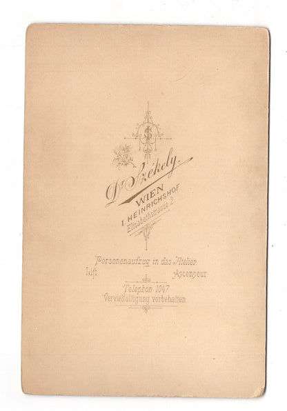 Fotografie Feine Dame - Wien 1900 / CAB W-20