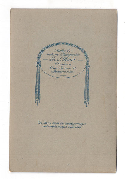 Fotografie Schönes Hochzeitsbild - Elmshorn 1910er / CAB X-36