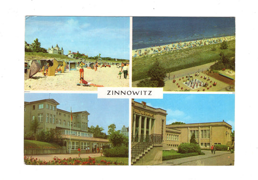 Ansichtskarte Ostseebad Zinnowitz / Strand / Sportanlage +++