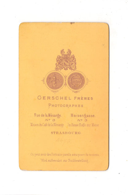 Fotografie Damenportrait - Strasbourg 1870er / CDV C1-01