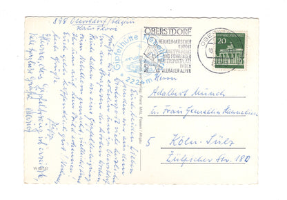 Ansichtskarte Nebelhorn bei Oberstdorf im Allgäu / H1-53