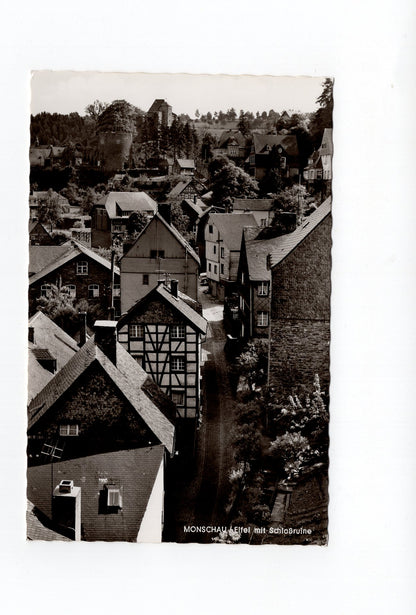 Ansichtskarte Monschau / Eifel / mit Schlossruine