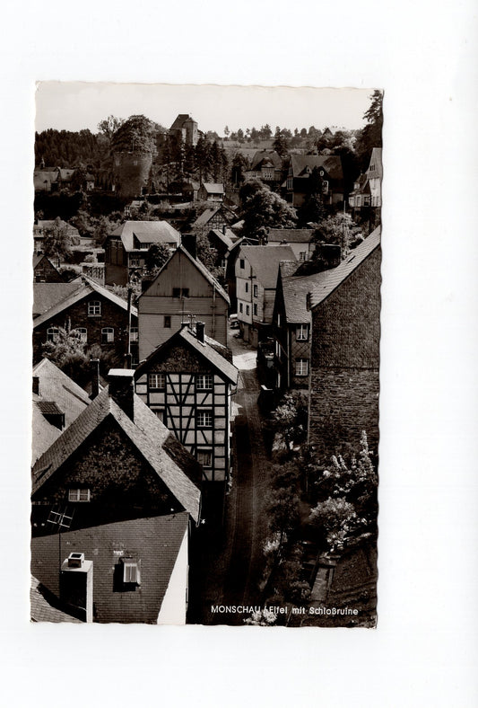Ansichtskarte Monschau / Eifel / mit Schlossruine