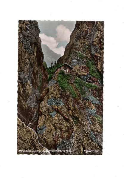 Ansichtskarte Höllentalklamm Eingangshütte