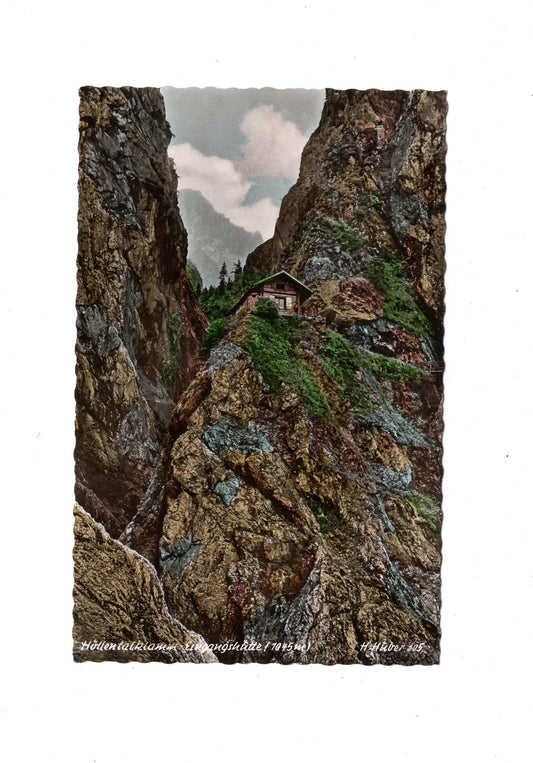 Ansichtskarte Höllentalklamm Eingangshütte