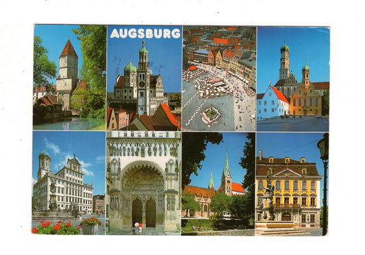 Ansichtskarte Augsburg / Rathausplatz +++ / I1-66