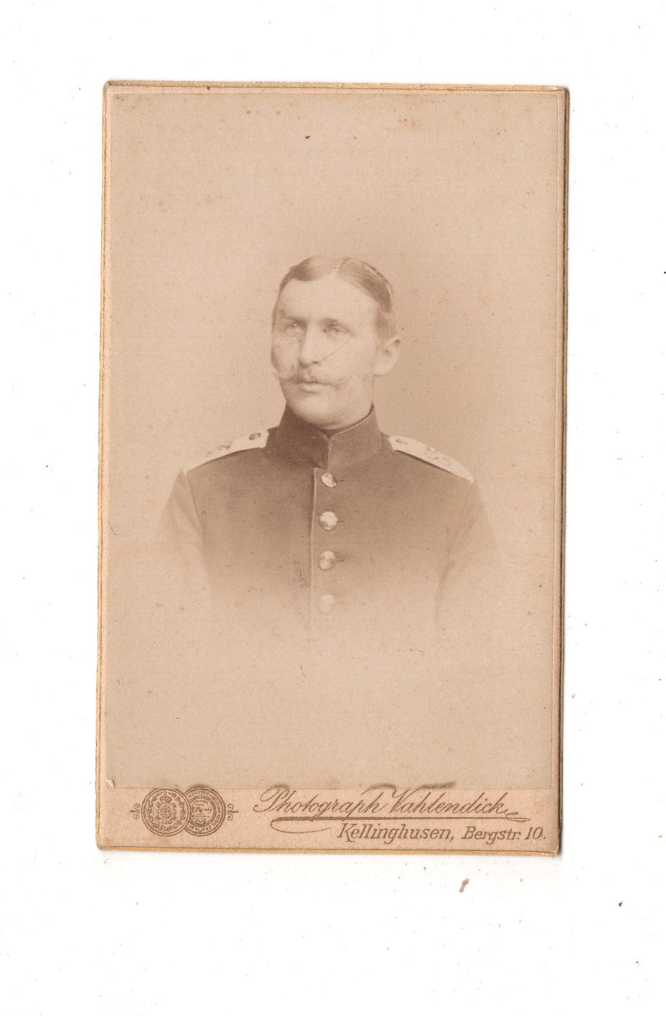 Fotografie Soldat - Kellinghusen 1890er / CDV M1-04