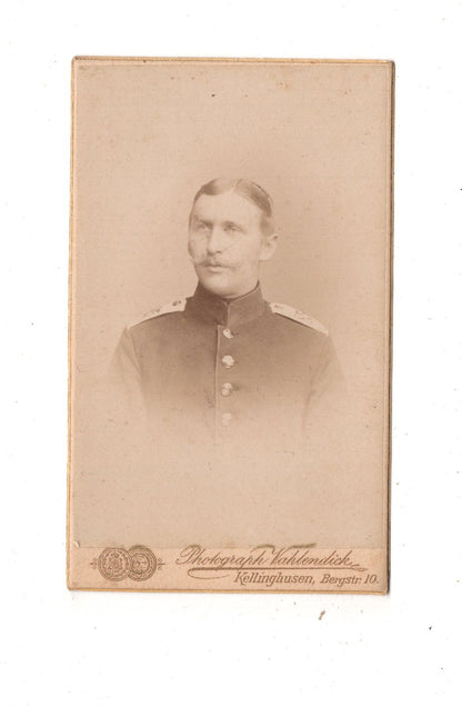 Fotografie Soldat - Kellinghusen 1890er / CDV M1-04