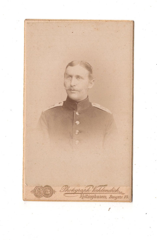 Fotografie Soldat - Kellinghusen 1890er / CDV M1-04