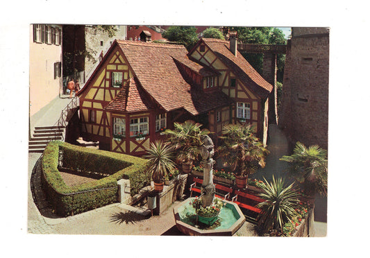 Ansichtskarte Meersburg am Bodensee / Bärenbrunnen und Schlossmühle / J1-64
