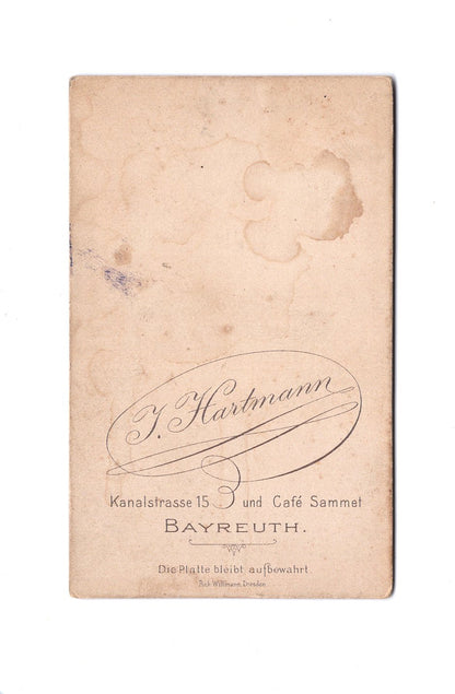 Fotografie Feines junges Mädchen - Bayreuth um 1900