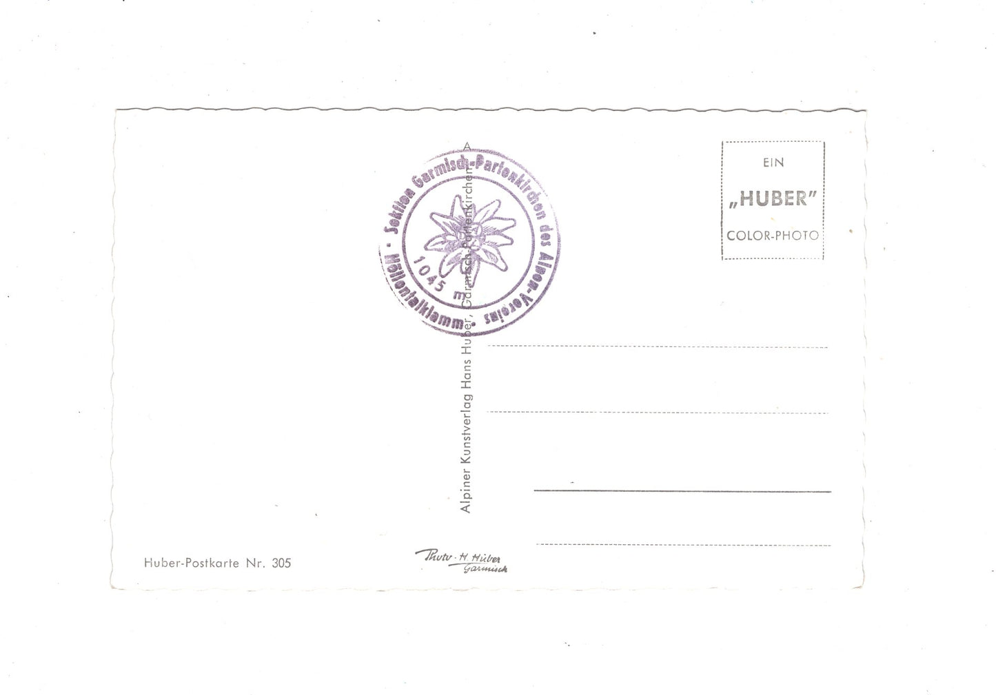 Ansichtskarte Höllentalklamm Eingangshütte