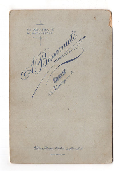 Fotografie Schönes Hochzeitsbild - Graz 1900er / CAB X-36