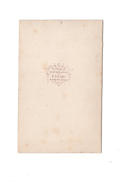 Fotografie Herrenportrait - Ravensburg 1860er / CDV C1-19