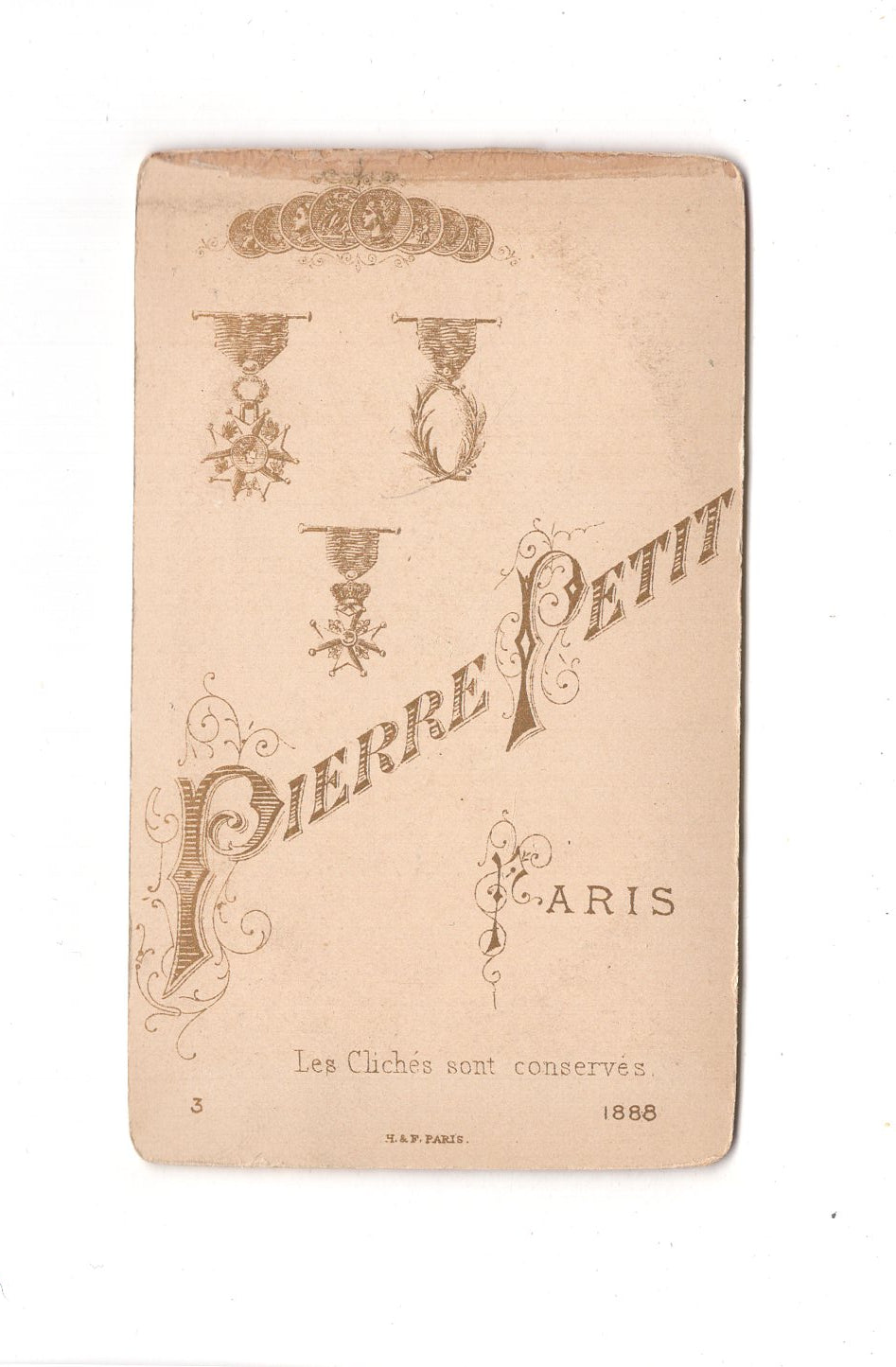 Fotografie Damenportrait - Paris 1888 / CDV C1-01