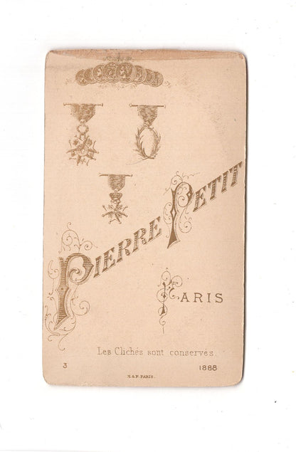 Fotografie Damenportrait - Paris 1888 / CDV C1-01