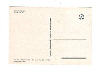 Ansichtskarte Colla Micheri / Interna del Bar / Italien / N1-63