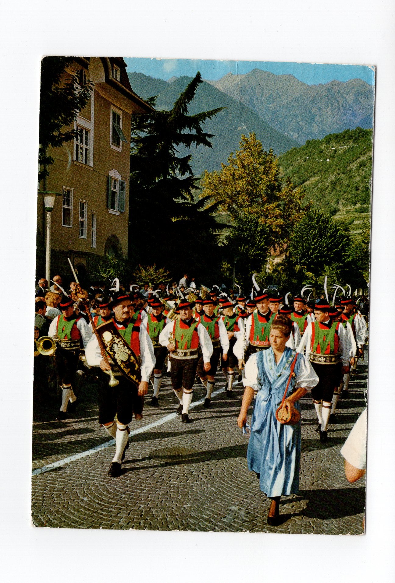 Ansichtskarte Trachten-Musikkapelle Meran / Südtirol / Italien