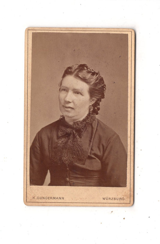 Fotografie Damenportrait - Würzburg um 1880 / CDV N1-11