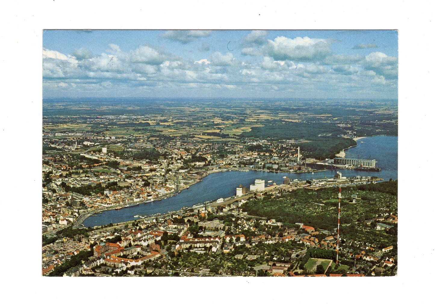 Ansichtskarte Flensburg / Luftaufnahme