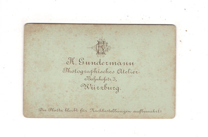 Fotografie Damenportrait - Würzburg um 1880 / CDV N1-11