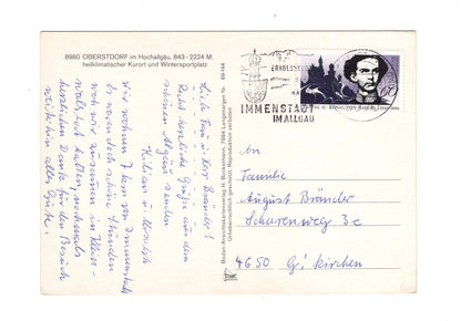 Ansichtskarte Nebelhorn bei Oberstdorf im Allgäu / H1-53