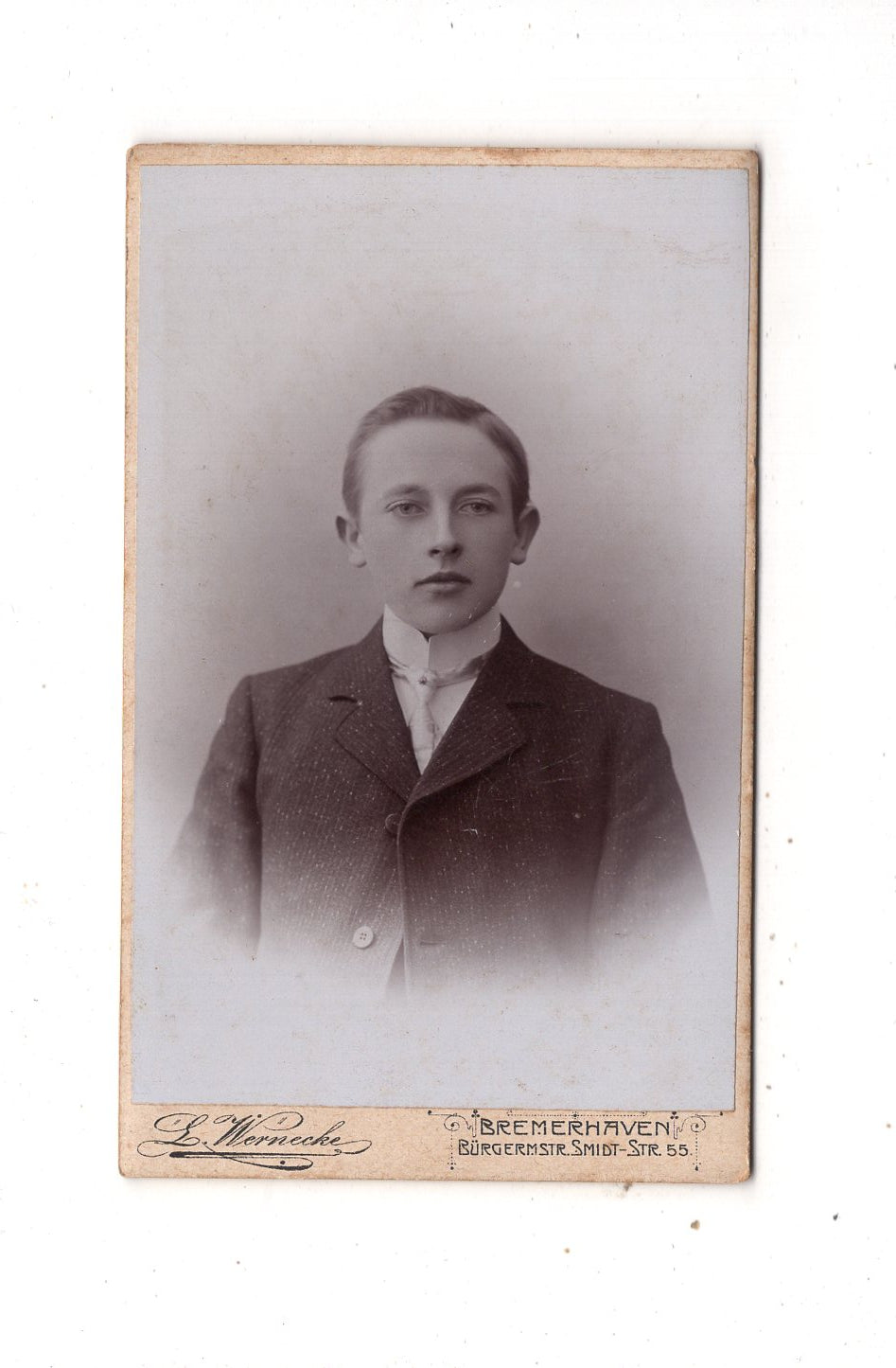 Fotografie Feiner Junge - Bremerhaven 1900er