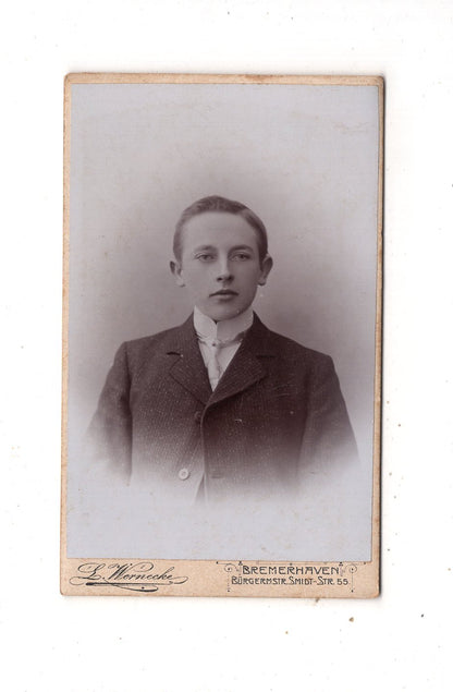 Fotografie Feiner Junge - Bremerhaven 1900er