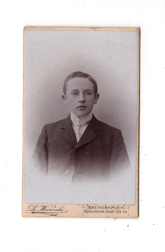 Fotografie Feiner Junge - Bremerhaven 1900er