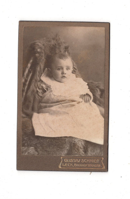 Fotografie Schönes Kinderbild / Baby - Leck 1900er / CDV N1-07