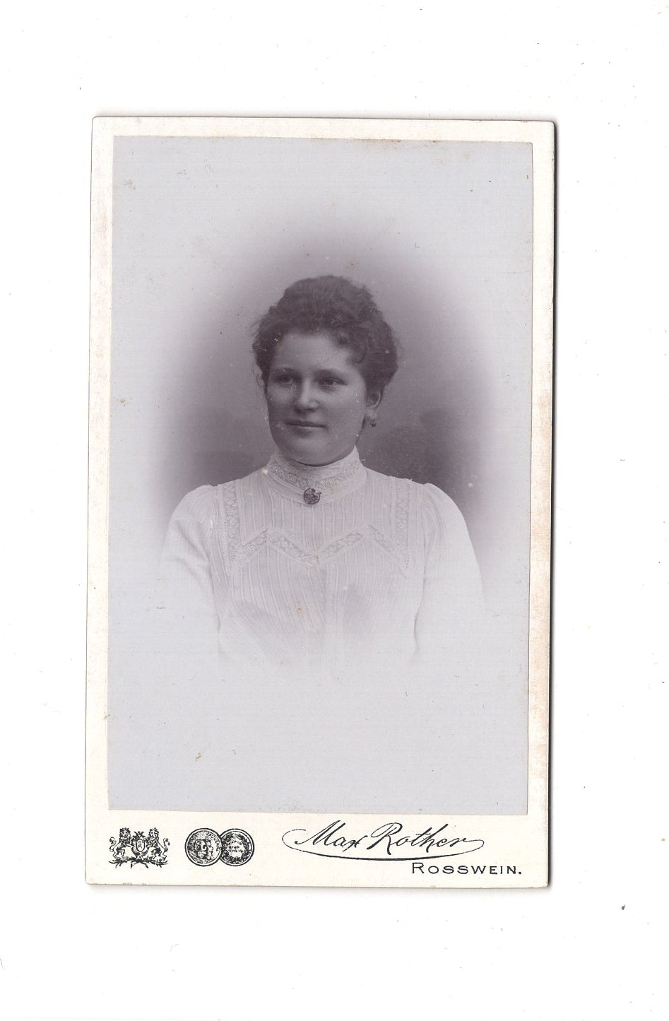 Fotografie Damenportrait - Roßwein 1902 / CDV C1-01