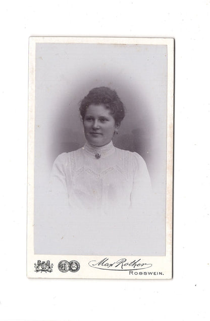 Fotografie Damenportrait - Roßwein 1902 / CDV C1-01