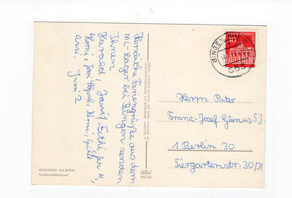 Ansichtskarte Rüdesheim am Rhein / Niederwalddenkmal