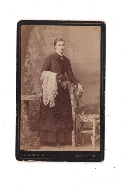 Fotografie Feine Dame - Neustadt a. H. 1880er