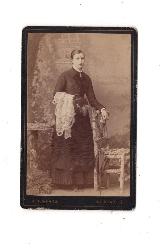 Fotografie Feine Dame - Neustadt a. H. 1880er