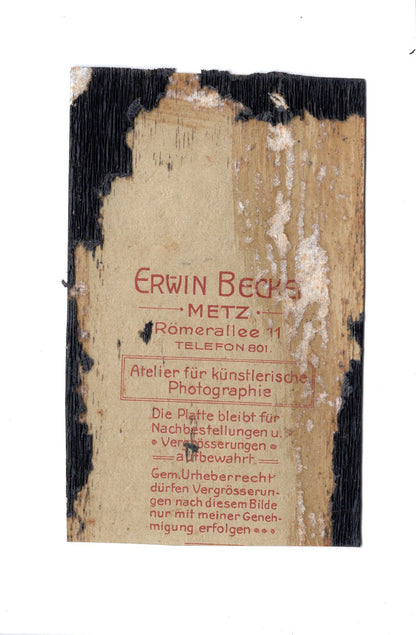 Fotografie Soldat / Soldatenportrait - Metz 1900er