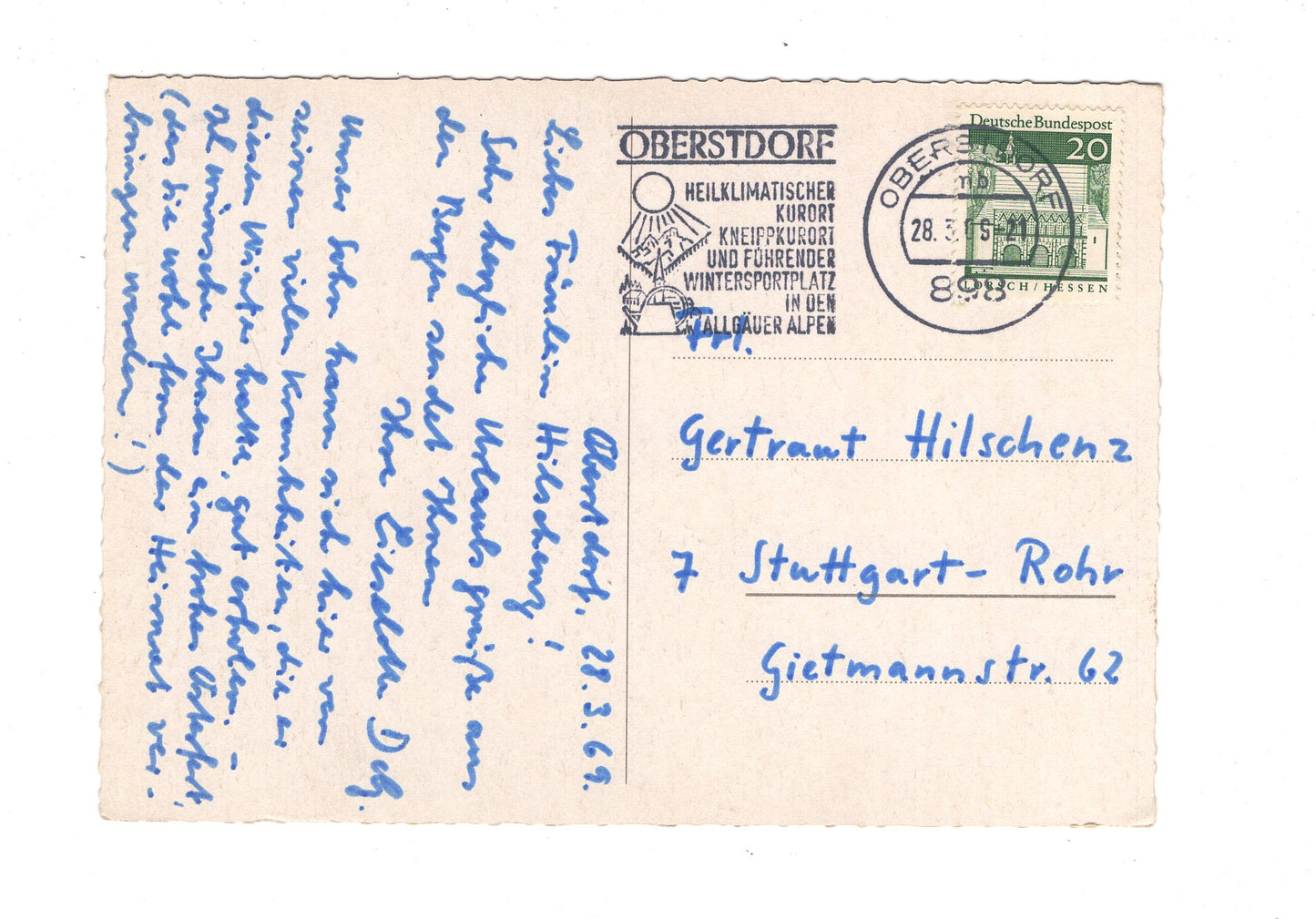 Ansichtskarte Nebelhorn bei Oberstdorf im Allgäu / H1-53